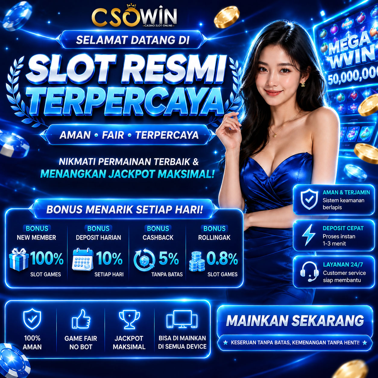 CSOWIN: Situs Resmi Paling Populer Dengan Portal Slot Qris Dana 5000 Gampang Menang! - WooCommerce eCommerce